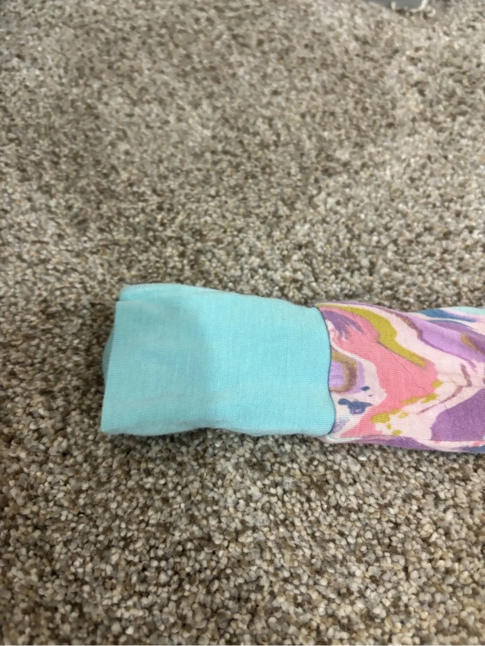 Little Sleepies Pink Marble Swirl Bamboo Viscose Zippy Size 12-18 Months